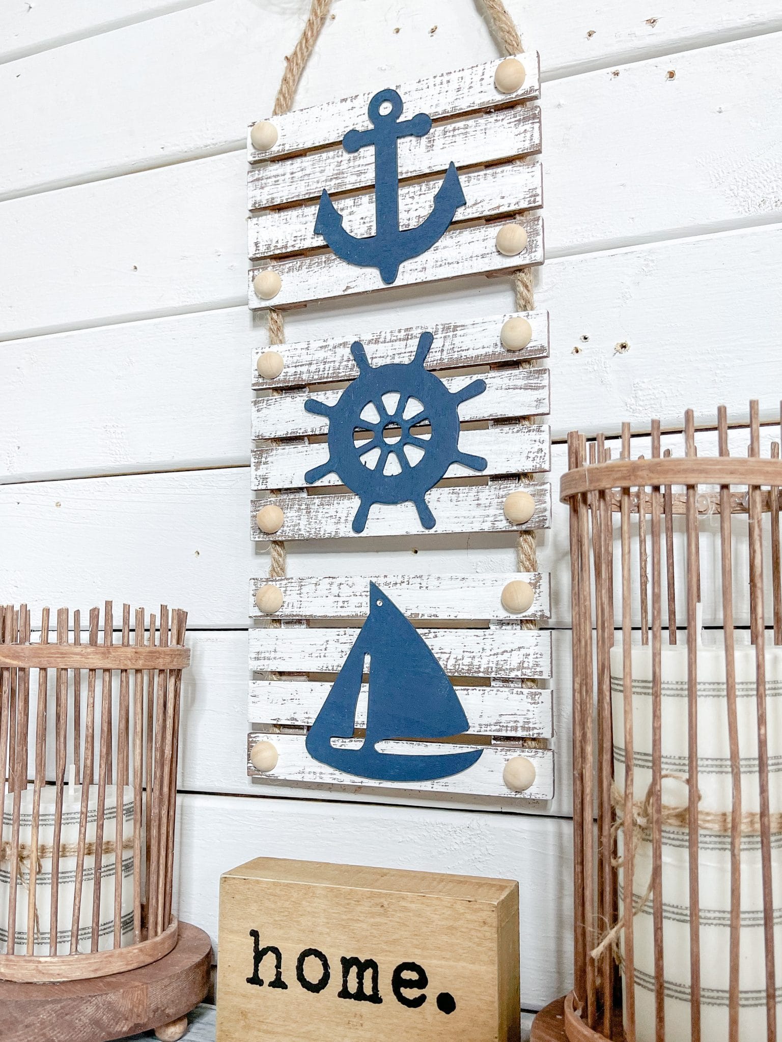 Diy Dollar Tree Nautical Decor Easy Decor Diy Tutorial