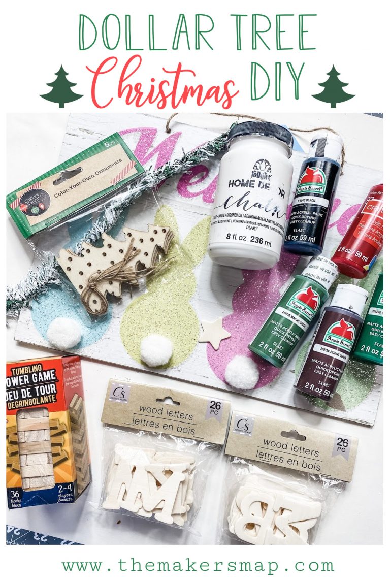 5 Dollar Tree Farmhouse Christmas DIY Easy and Affordable DIY