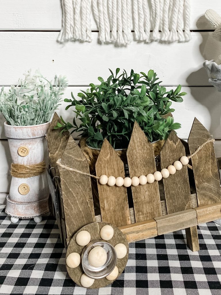 Wayfair Dupe - DIY Mini Wooden Wheelbarrow Planter