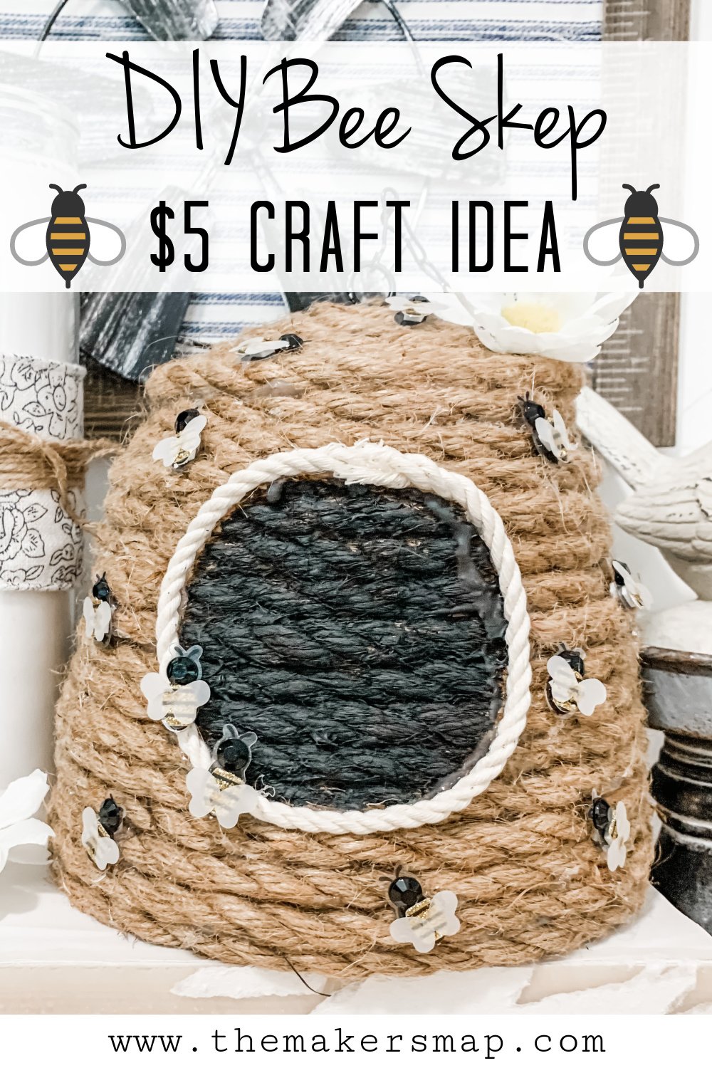 Easy DIY Bee Skep for under $10! - DIY Beautify - Creating Beauty
