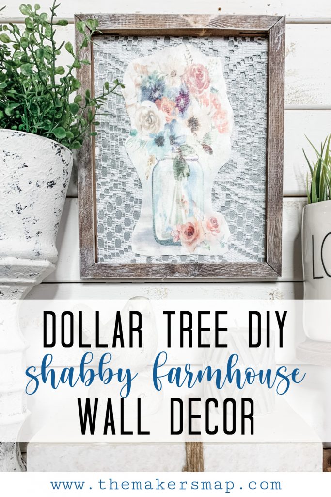 Dollar Tree DIY Shabby Farmhouse Wall Decor - Easy DIY Decor Tutorial