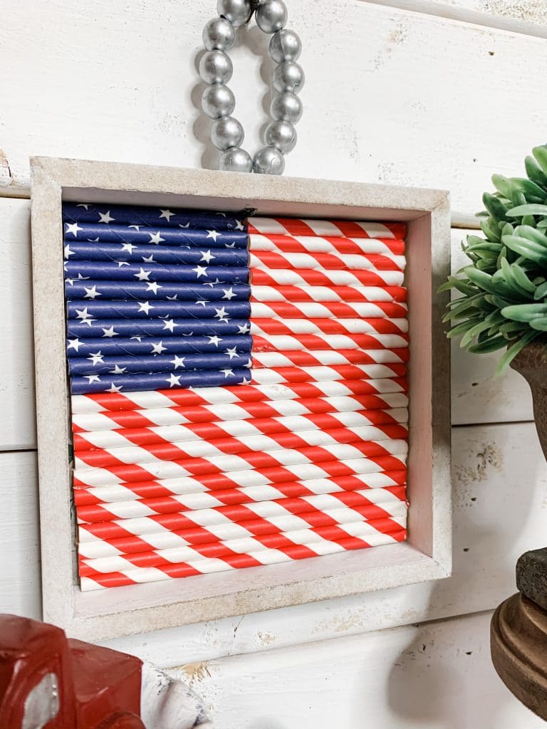 DIY Dollar Tree American Flag Decor - Easy Decor DIY Tutorial