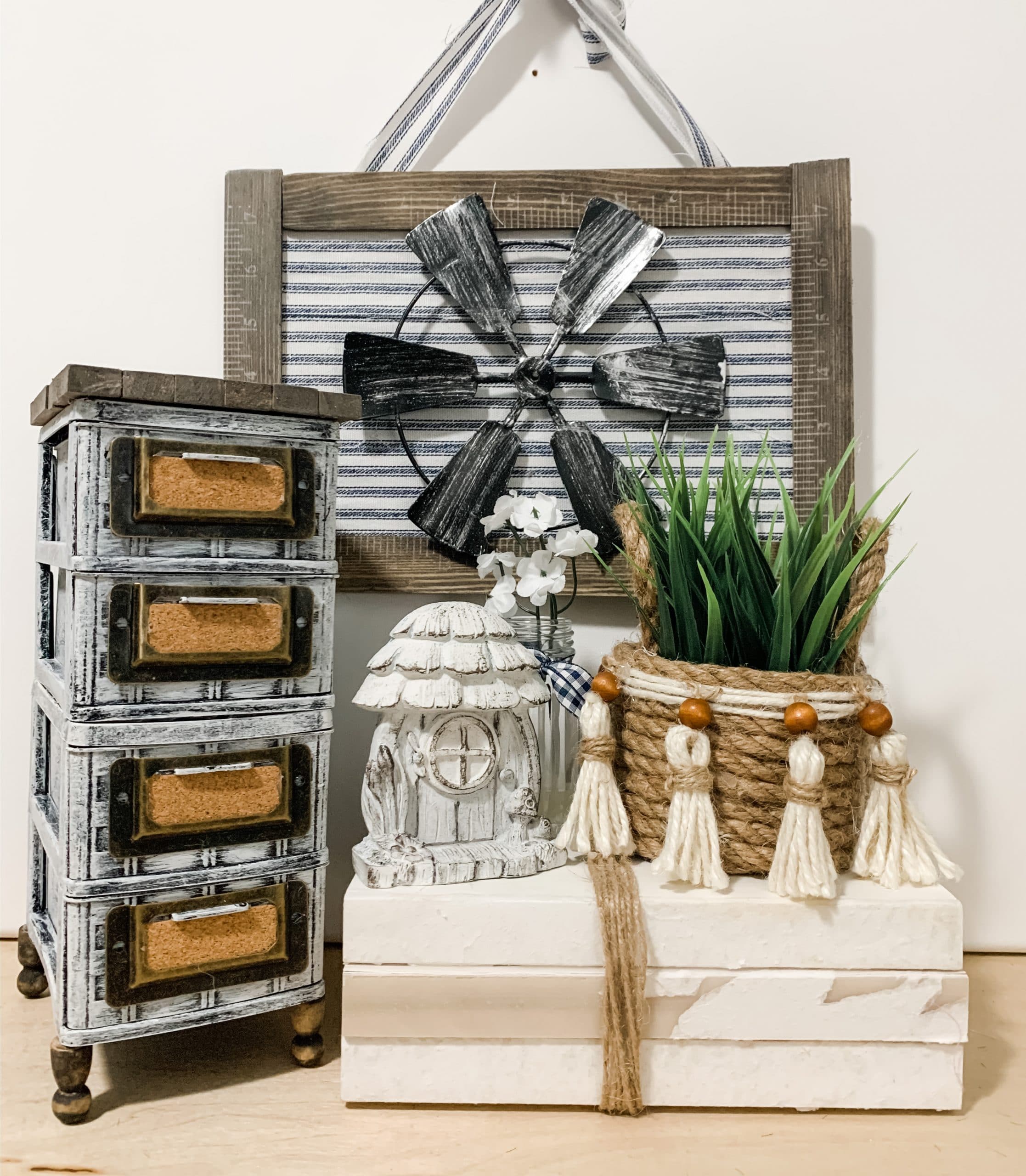 How to Get the Industrial Farmhouse Look with Dollar Tree Storage  Little  House of Four - Creating a beautiful home, one thrifty project at a time.
