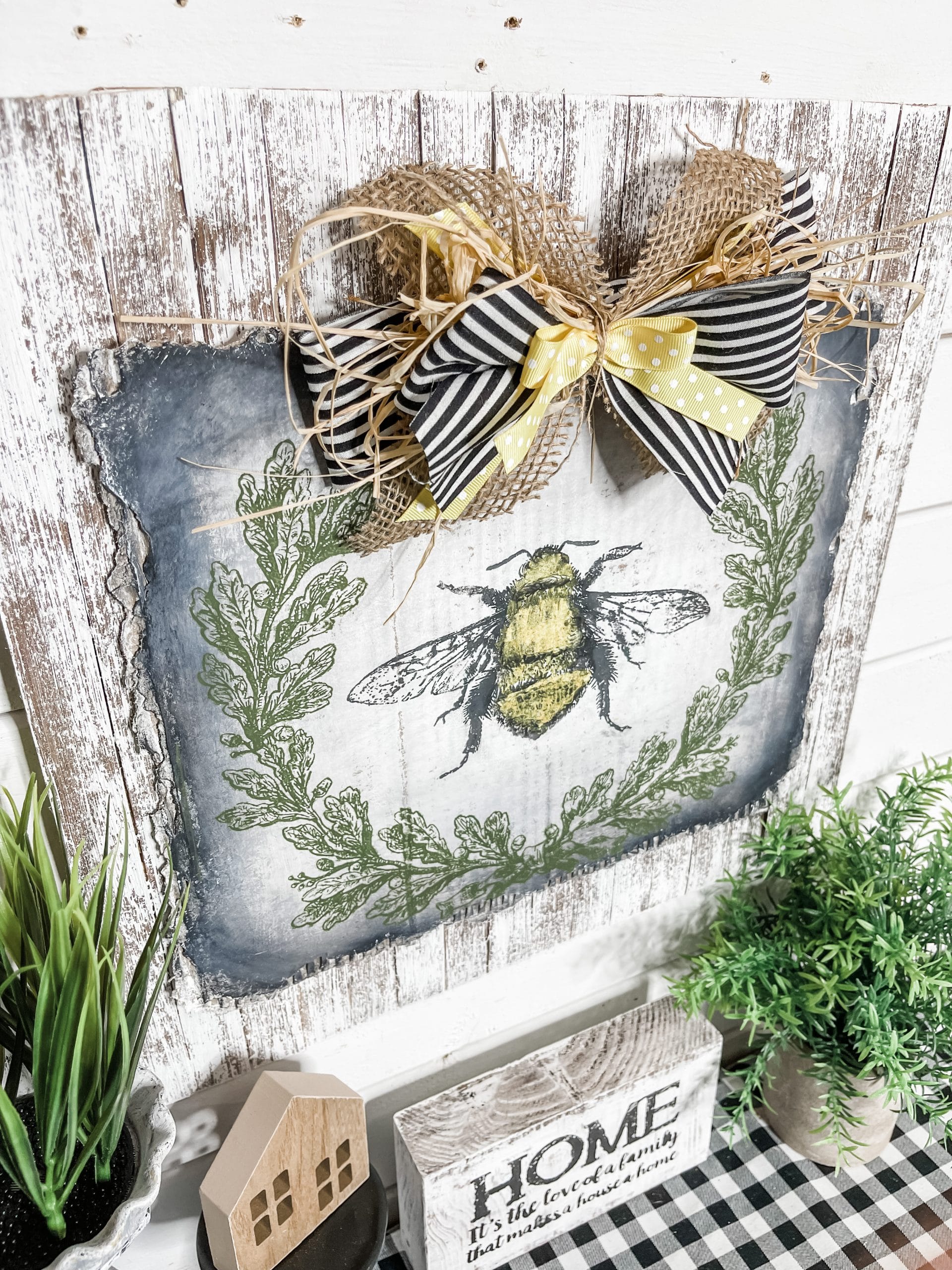 DIY Bumble Bee Tag Decor - Dixie Belle Paint Company