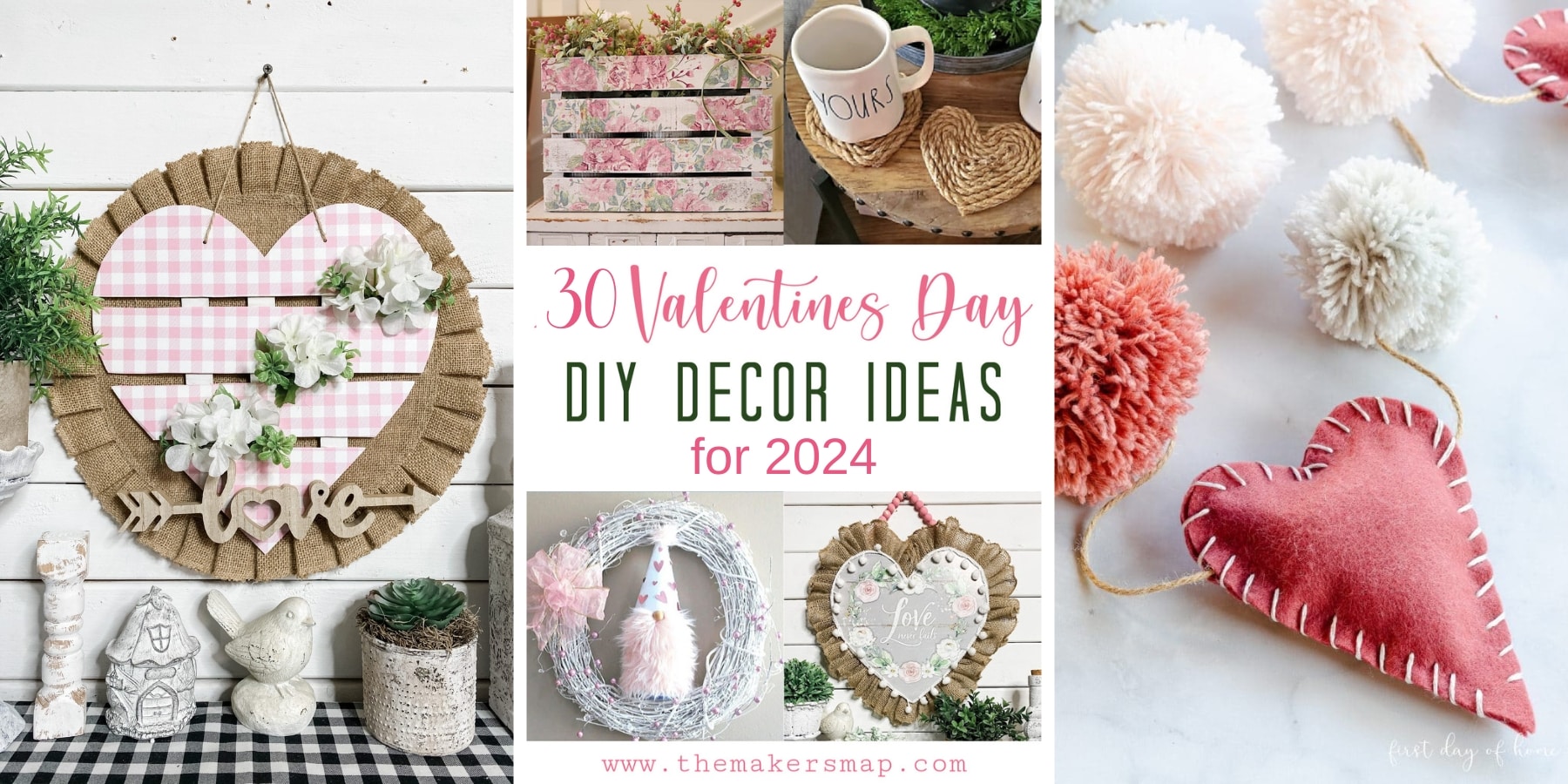 30 Valentine's Day DIY Decor Ideas for 2024 - Easy DIY Decor