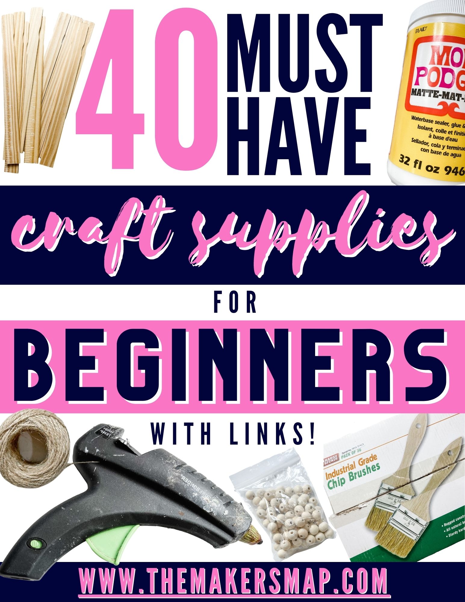 40 must-have craft supplies for beginners Supply List