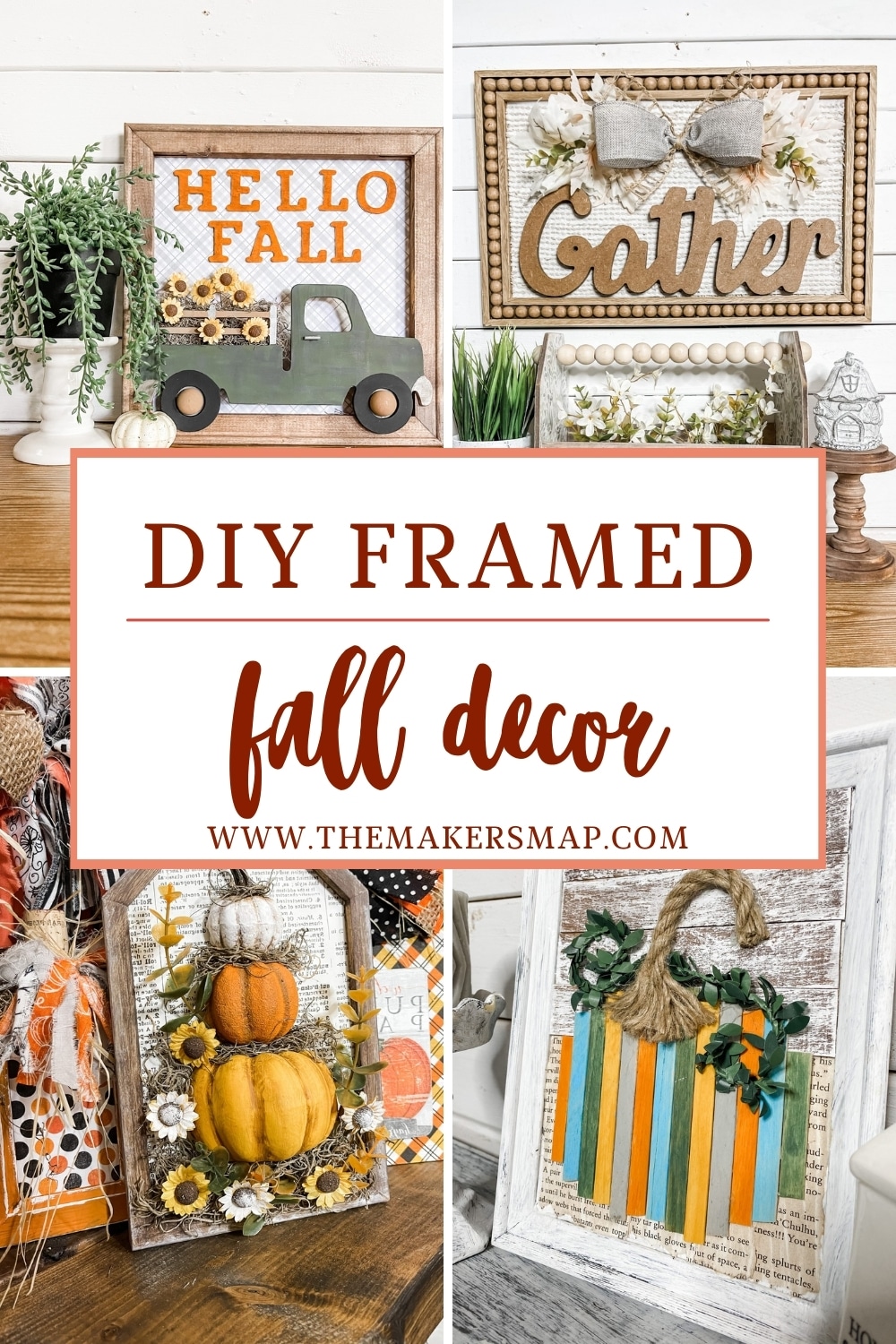 framed fall decor
